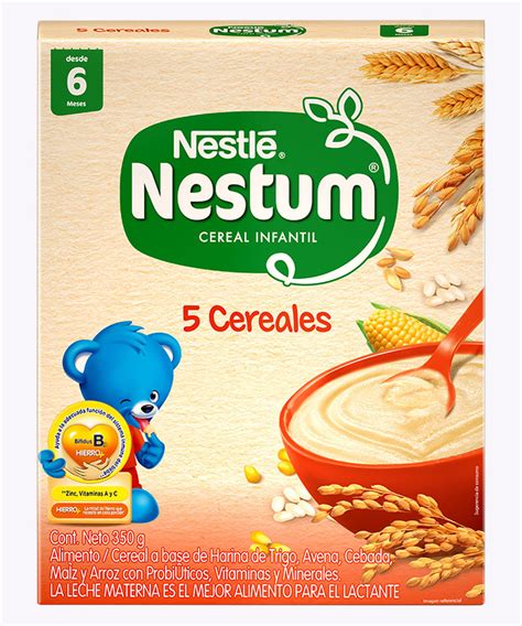 Nestum Carton 5 Cerealeshierro 350 Gr D`bebés