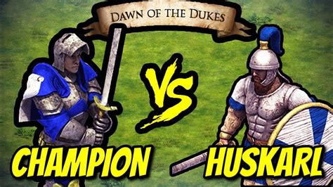 Champions Vs Elite Huskarls Total Resources Aoe Ii