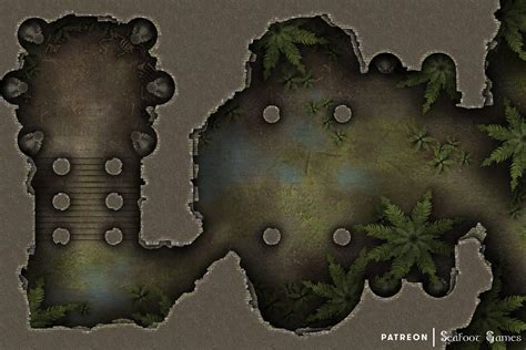 Free Dandd Battlemap Temple Boneyard • Seafoot Games