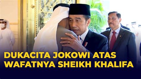 Jokowi Singgah Di Abu Dhabi Sampaikan Dukacita Atas Wafatnya Presiden