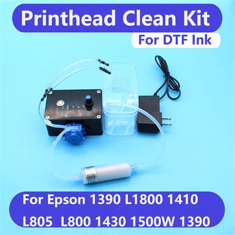 DTF Ink Printhead Clean Unclog Kit Circulation For Epson L1800 L805