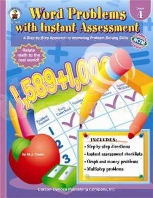 CARSON DELLOSA Word Problems With Instant Gr 4 CD 7432 TeachersParadise