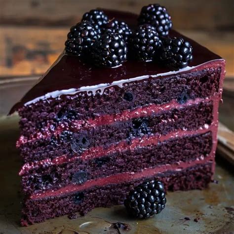 Dark Romance Chocolate Blackberry Cake Recipe In 2024 Blackberry