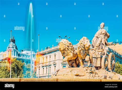 Madrid Spain June Cibeles Fountain Fuente De La Diosa