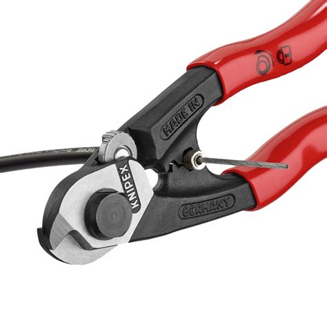 KNIPEX Wire Rope Cutter, Plastic, 7 1/2 in Overall Length, Shear ...