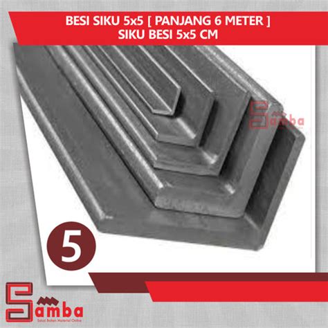 Jual Besi Siku 5x5 Panjang 6 Meter Siku Besi 5 X 5 Cm Ms Kota