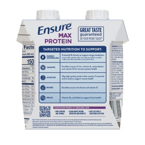 Ensure Max Protein Cafe Mocha Nutrition Shakes Pk Fl Oz Kroger