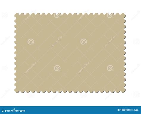 A Blank Postage Stamp Template (vector Included) Stock Vector - Illustration of isolated ...