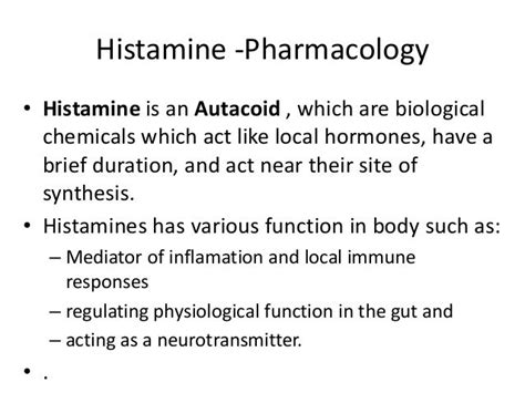 Med chem lecture on Antihistaminicdrugs