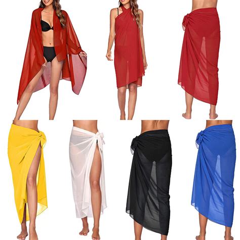 Mujer Pareo De Playa Vestido Vacaciones Verano Bikini Traje Ba O Ebay