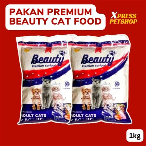 Jual Beauty Cat Premium Makanan Kucing 1kg Semua Umur Kitten Adult