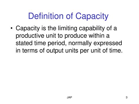 Definition capacity - презентация онлайн 