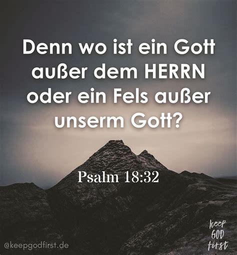 KEEPGODFIRST On Instagram Psalm 18 2 3 Ich Liebe Dich Herr Meine