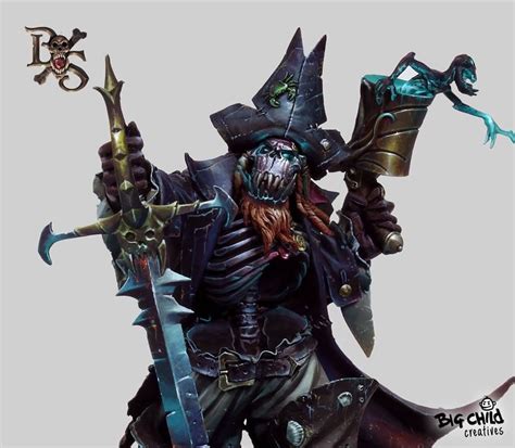 Albrokh, the undead ork pirate by Sergio Calvo Rubio · Putty&Paint | Undead, Pirates, Godzilla ...