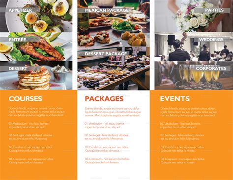 Catering Service Brochure Design Template In Psd Word Publisher