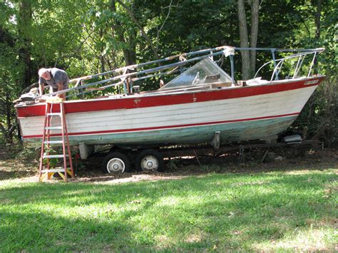 24 Feet 1965 Chris Craft Sea Skiff Sportsman Pair 42504 Antique