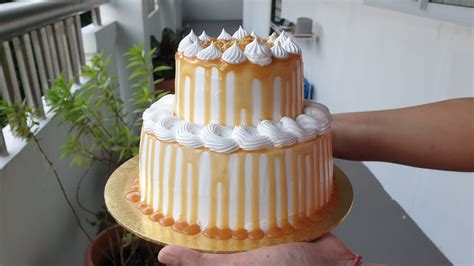 Two Tier Cake Decorating Tutorial How To Stack Two Tier Cakes