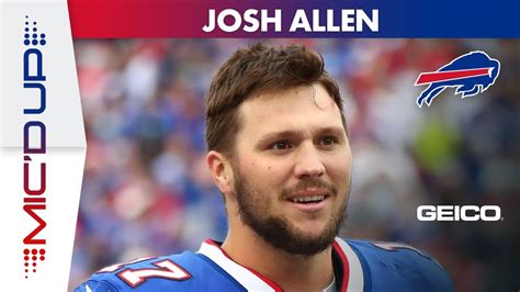 Josh Allen Micd Up In Buffalo Bills Shutout Win Over Houston Texans