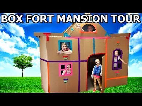 the box fort mansion tour is going on