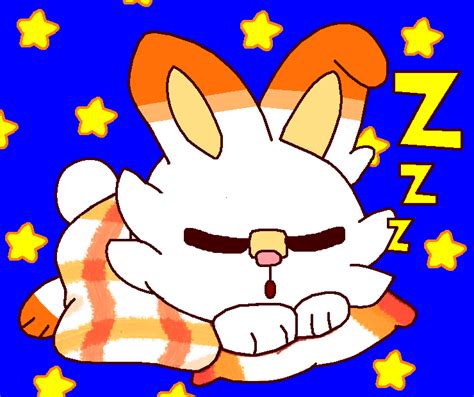 Scorbunny Sleeping By Cuddlesnam On Deviantart