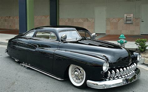 Hd Wallpaper 1950 Chopped Custom Hot Kustom Low Mercury Old