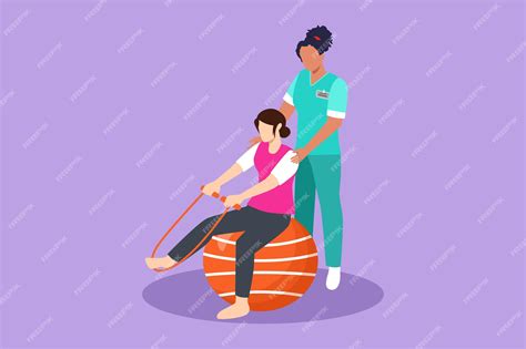 Premium Vector Graphic Flat Design Drawing Physiotherapy