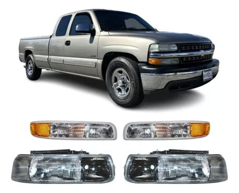 Kit Juego Faro Cuarto Cheyenne Silverado 1999 2000 2001 2002 Cuotas