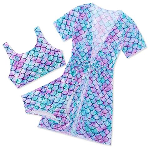 ACOCOPY Maillot de bain bikini 3 pièces à séchage rapide avec cache