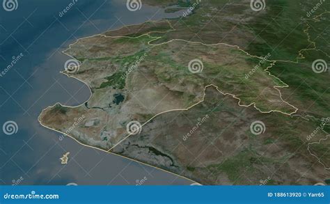 Piura, Peru - Outlined. Satellite Stock Illustration - Illustration of subregion, geography ...