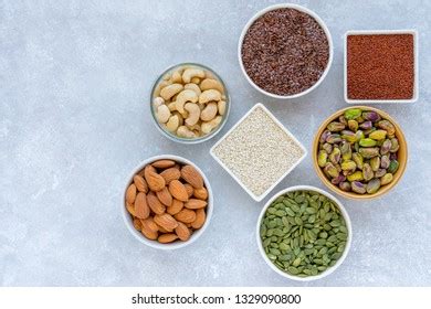 High Protein Seeds Nuts Healthy Food Stock Photo 1329090800 | Shutterstock