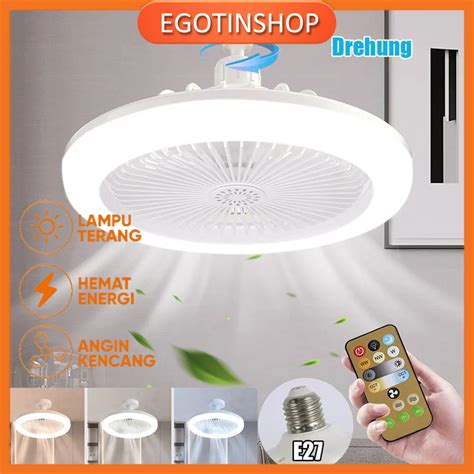 Jual Lampu Kipas Angin Remote 36W 25W 2in1 LED Plafon Fan Light