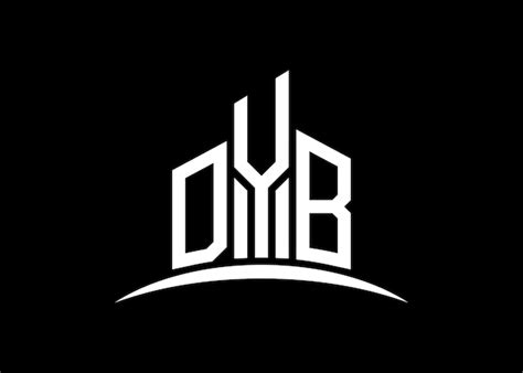 Carta Dyb Edificio Vector Monograma Plantilla De Dise O De Logotipo