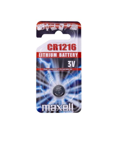 Maxell CR1216 3V 1 Pack Lithium Nappiparisto Halk 12 5 Mm Kork 1 6 Mm