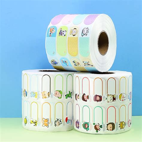 Custom Name Print Sticker For Clothes Cartoon Name Stickers Waterproof