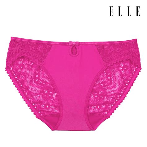 ELLE LINGERIE กางเกงในรปแบบ Bikini Lowrise Collection Sensual Lace LU Shopee Thailand