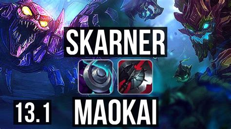 SKARNER Vs MAOKAI JNG 6 0 9 Rank 4 Skarner 700 Games 900K