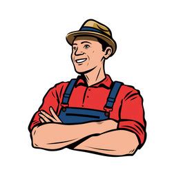 Happy Farmer Vector Images (over 14,000)