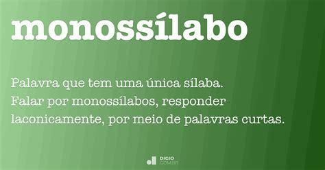 O Que Que é Monossílaba