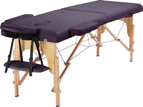 Yaheetech Table De Massage Portable Pliable à 2 Zones Charge 250 Kg En