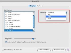 Rotate Mac Screen Orientation