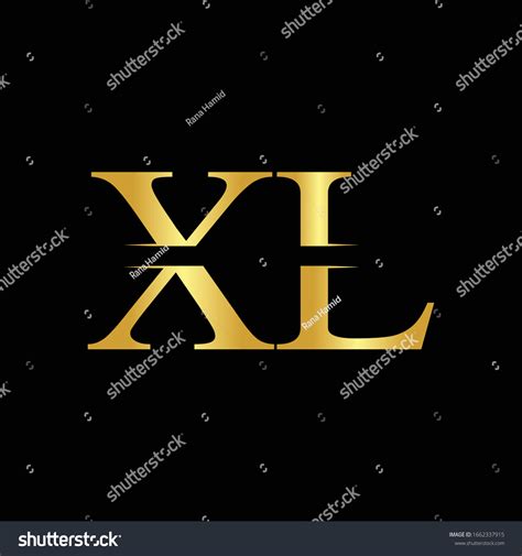 Vector Con Logotipo Xl Carta Creativa Vector De Stock Libre De