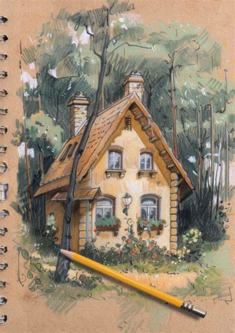 50+ Color Pencil Drawing Ideas + Free Printable Drawing Guides ...