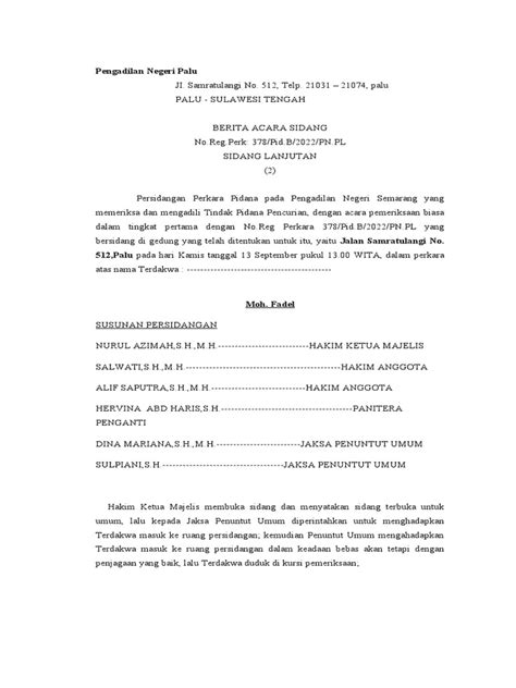 Contoh Putusan Sela Pdf