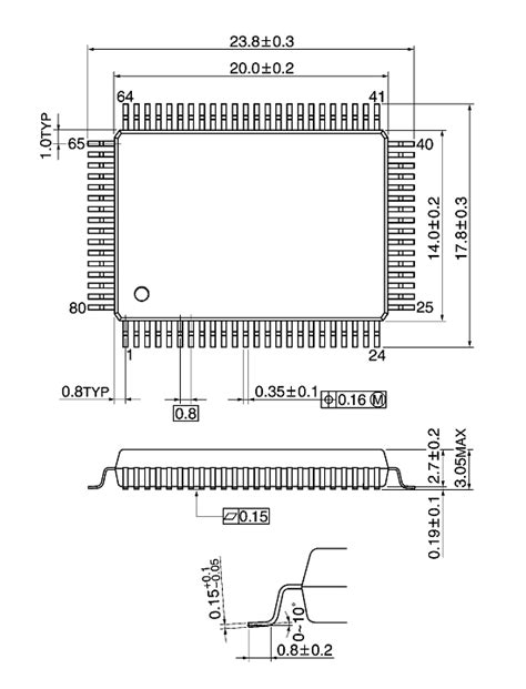 QFP80 P 1420 0 80B Package Packing Information Toshiba Electronic