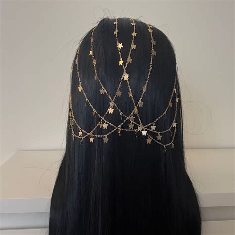 Arabian Headpiece Coin Net Kuwait Qatar Dubai Gold Saudi Head Beads