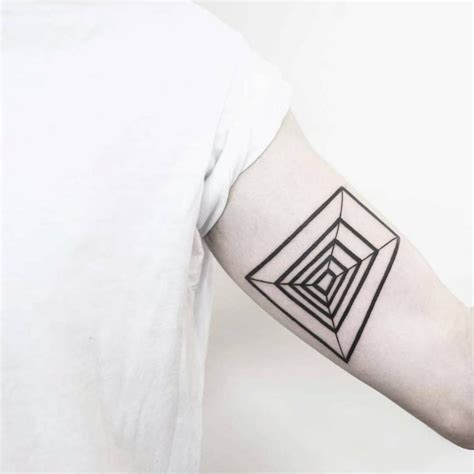 Black geometric tattoo by koldo novella - Tattoogrid.net