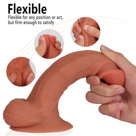 Realistic Bulging Veins Inch Suction Cup Dildo With Balls Bestvibe