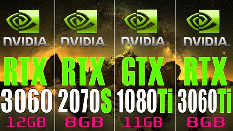 Rtx 3060 Vs Rtx 2070 Super Vs Gtx 1080ti Vs Rtx 3060ti Pc Games Test Youtube