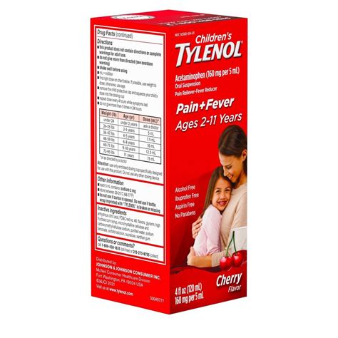 Tylenol Childrens Tylenol Pain Fever Relief Liquid Acetaminophen