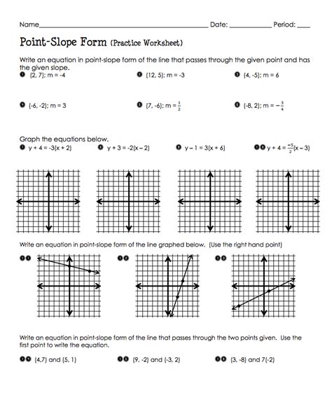 Slope 8th Grade Math Worksheets